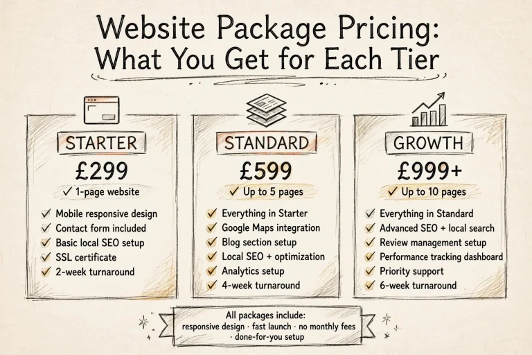 Website Package Pricing: What You Get for Each Tier